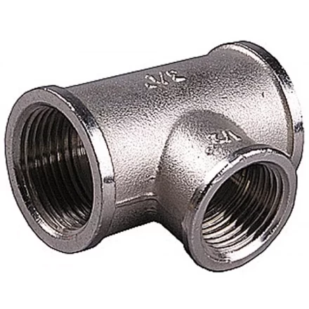 Тройник GENERAL FITTINGS переходной, никелированная латунь, г/г/г, 3/4&quot;-1/2&quot;-3/4&quot; 51060-3/4-1/2-3/4 купить в Ижевске