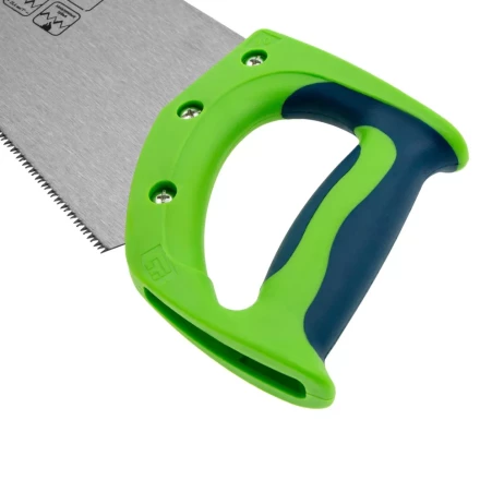 Ножовка по дереву &quot;Зубец&quot;, 450 мм, 11 TPI, зуб 2D, калёный зуб, 2-х компонентная рукоятка Сибртех 23825 купить в Ижевске