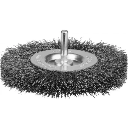 ЗУБР &quot;ЭКСПЕРТ&quot;. Щетка дисковая для дрели, двухрядная, витая стальная проволока 0,3мм, 100мм 35198-100-2_z01 купить в Ижевске