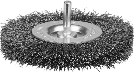 ЗУБР &quot;ЭКСПЕРТ&quot;. Щетка дисковая для дрели, двухрядная, витая стальная проволока 0,3мм, 100мм 35198-100-2_z01 купить в Ижевске