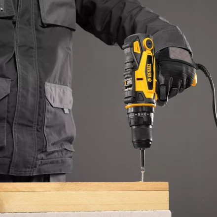 Дрель-шуруповерт сетевая ударная Denzel 26211, ISD-300-13 купить в Ижевске