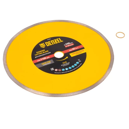 Диск алмазный сплошной, супертонкий, 300 х 25,4 мм, горячее прессование, мокрое резание// Denzel 73164 купить в Ижевске