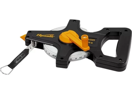 Рулетка геодезическая 50 м х 10 мм SPARTA лента ПВХ с открытым корпусом 314405 купить в Ижевске