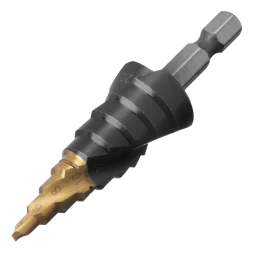 Сверло ступенчатое Denzel 723603 4-6-8-10-12-14-16-18-20 мм, Р6М5, 6-гр. хвостовик