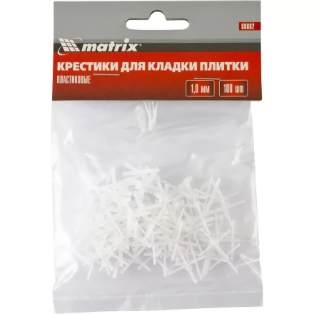 Крестики 1 мм для кладки плитки 100 штук MATRIX артикул 88082 купить в Ижевске