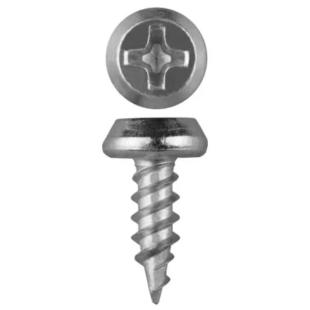 Саморезы ЗУБР &quot;МАСТЕР&quot; оцинкованные, для крепления лист. металла до 0.9мм, полуцилиндр. головка, 3.5ммx11мм, 22000шт 4-300120-35-11 купить в Ижевске