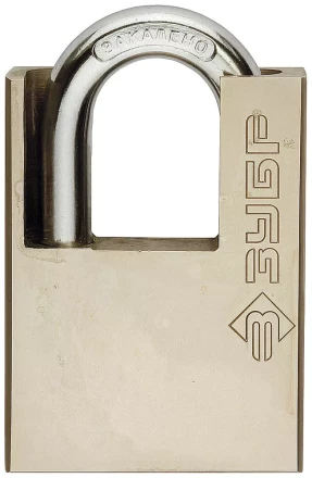 Замок навесной ЗУБР &quot;серия 223&quot; с защитой дужки, 60мм 4-37223-60 купить в Ижевске