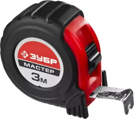 Рулетка ЗУБР "МАСТЕР", обрезиненный корпус, на карточке, 3м/16мм 34055-03-16_z02 купить в Ижевске