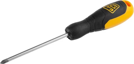 Отвертка JCB, хромомолибденовая сталь S2, двухкомпонентная рукоятка, магнитный наконечник, PZ №1х100мм JSD008 купить в Ижевске