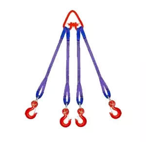 Строп текстильный четырехветвевой 4СТ 10 т  L=8 м  SF6 100 мм Звено РТ- 3 купить в Ижевске