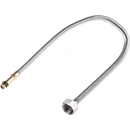 Подводка ЗУБР &quot;ЭКСПЕРТ&quot; сильфонная из нержавеющей стали, для смесителя, удлиненная, г/ш (гайка-штуцер), 1/2&quot;, 0,5м 51013-050 купить в Ижевске