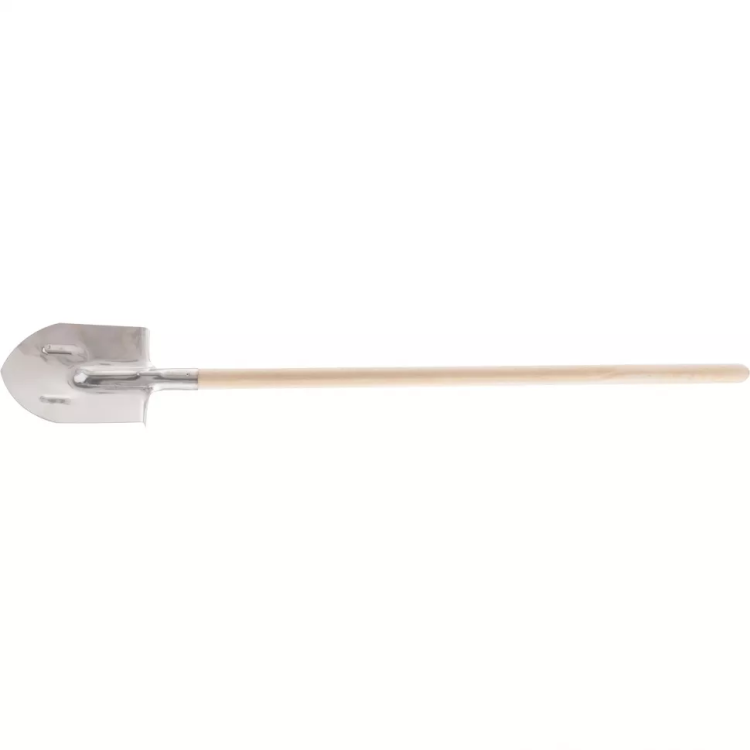 Лопата штыковая, нержавеющая сталь Сибртех, 200х265х1385 мм, ребра жесткости, деревянный черенок, Россия 614675 купить в Ижевске