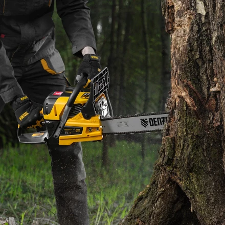 Пила цепная бензиновая Denzel DS-5218, шина 45 см, 52 см3, 3 л.с, шаг 0,325, паз 1,5 мм, 72 звена 95237 купить в Ижевске