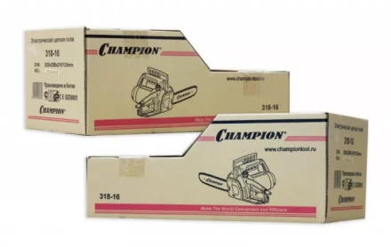 Электропила 318-16 3/8-1,3-57 поперечный двигатель CHAMPION купить в Ижевске