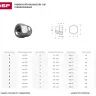 Гайка ЗУБР "МАСТЕР" колпачковая DIN 1587, оцинкованная,  M8, 5кг 303680-08 купить в Ижевске