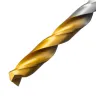 Сверло спиральное по металлу Denzel 6,5 х 148 мм, Р6М5, Golden Tip, удлиненное, 718257 купить в Ижевске