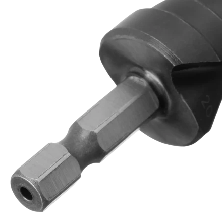 Сверло ступенчатое Denzel 723604, 6-8-10-12-14-16-18-20-22-24-26-28-30мм, Р6М5, 6-гр. хвостовик купить в Ижевске