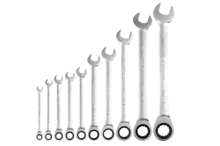 Набор ключей комбинированных с трещоткой 10 штук Энкор 26352 купить в Ижевске