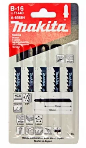 Пилки для лобзика Makita B-16 A-85684 (дерево, ДСП, PVC) купить в Ижевске