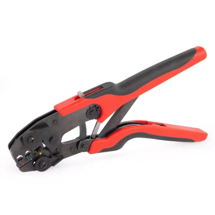 Пресс-клещи КВТ СТВ+5 с 5 матрицами МПК для опрессовки разъемов, втулочных, изолированных и неизолированных наконечников (набор) (89227) купить в Ижевске