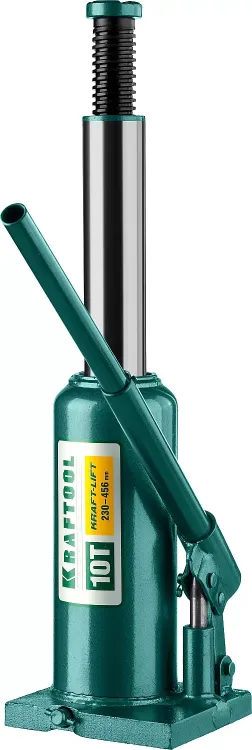 Домкрат гидравлический бутылочный "Kraft-Lift", сварной, 10т, 230-456мм, KRAFTOOL 43462-10 43462-10_z01 купить в Ижевске