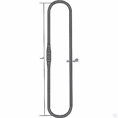 Строп канатный кольцевой СКК 1.25 т L=0.6 м  заплет купить в Ижевске