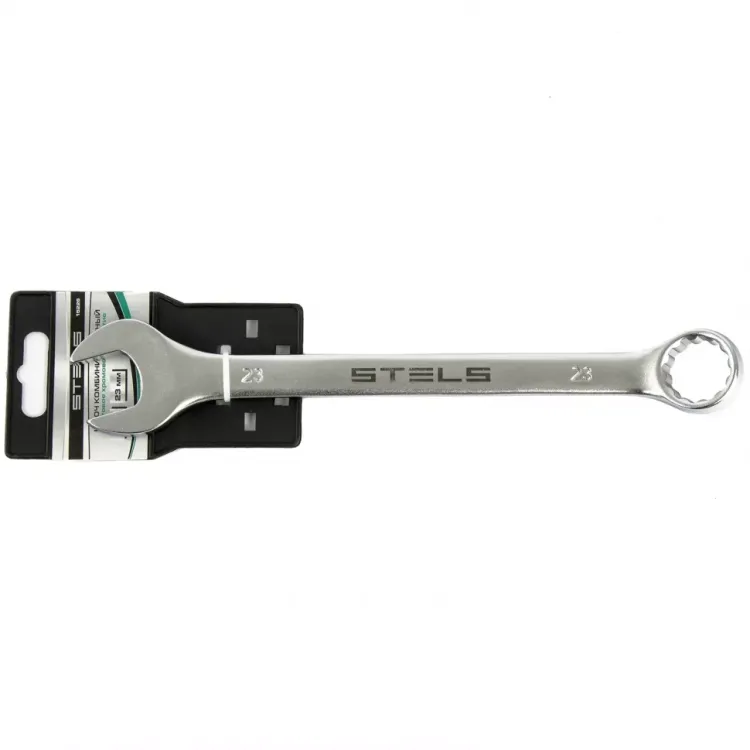 Ключ комбинированный 23 мм CrV матовый хром STELS 15226 купить в Ижевске