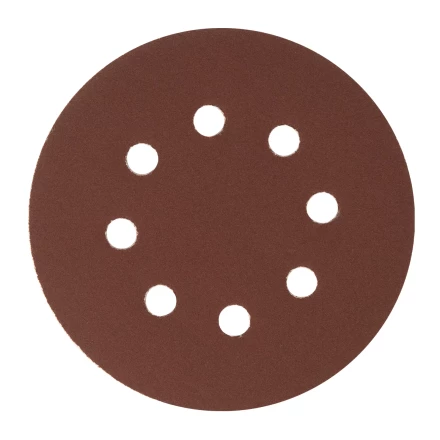 Круг абразивный на ворсовой подложке под &quot;липучку&quot;, перфорированный, P 240, 125 мм, 5 шт Сибртех 738117 купить в Ижевске