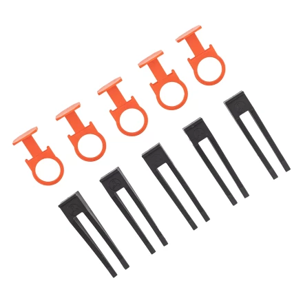 Комплект зажим + клин для системы выравнивания плитки СВП Кольцо, 50/50 шт. в ведре Сибртех 88112 купить в Ижевске