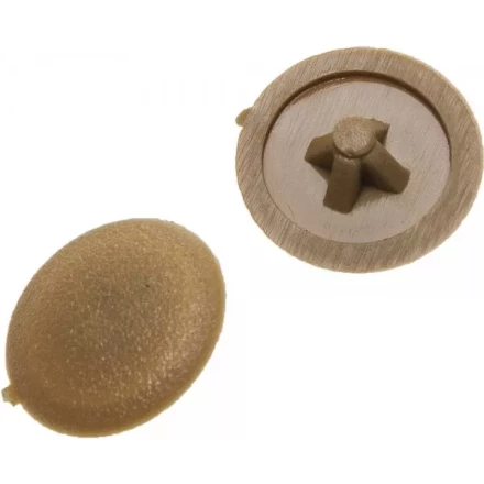 Заглушка декоративная ЗУБР под шуруп, цвет бук, шлиц №2, ТФ6, 40шт 4-308156-2 купить в Ижевске