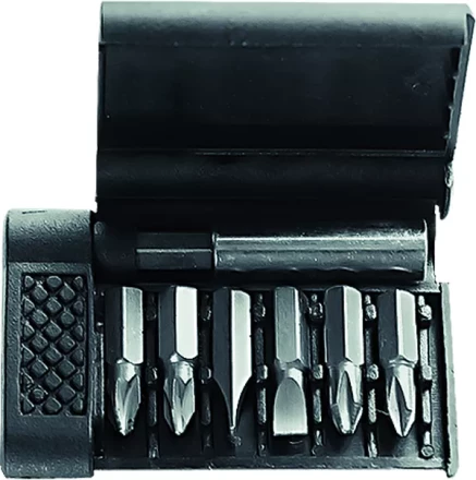 Набор бит, магнитный адаптер для бит, сталь 45Х, 7 предм., в пласт. боксе  SPARTA 113945 купить в Ижевске