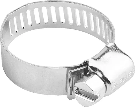 Хомуты ЗУБР &quot;ЭКСПЕРТ&quot;, оцинкованные, просечная лента 12 мм, 29-47 мм, 100 шт 37805-029-47-100 купить в Ижевске