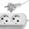 Удлинитель СИБИН электрический, ШВВП сечение 0,75кв мм, 2 гнезда, макс мощн 1300Вт, 2м 55091-2 купить в Ижевске
