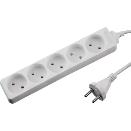 Удлинитель &quot;TOPELECTRO&quot; электрический, ПВС 2х1мм2, 5 гнезд, 3500 Вт, 1.5м, STAYER 55050-1.5 купить в Ижевске