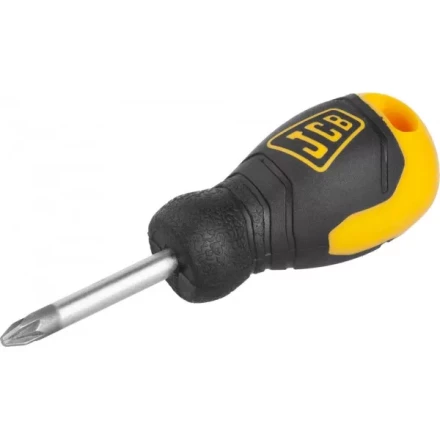 Отвертка JCB, хромомолибденовая сталь S2, двухкомпонентная рукоятка, магнитный наконечник, PZ №2х40мм JSD006 купить в Ижевске