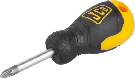Отвертка JCB, хромомолибденовая сталь S2, двухкомпонентная рукоятка, магнитный наконечник, PZ №2х40мм JSD006 купить в Ижевске