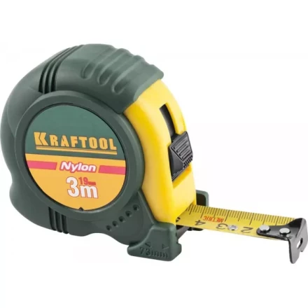 Рулетка KRAFTOOL "EXPERT" с нейлоновым покрытием, обрезин корпус, 3/19мм 34122-03-19_z01 купить в Ижевске