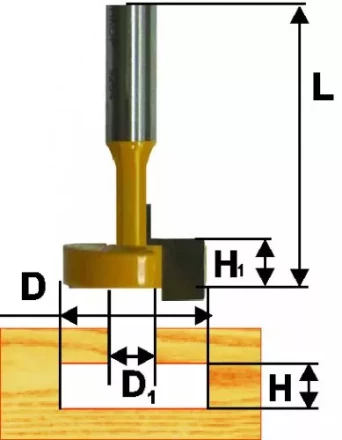 Фреза паз конструкционная ф9.5мм Т-обр хв 8мм 10515 купить в Ижевске