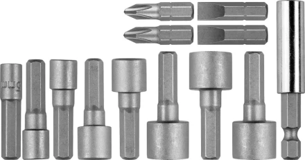Набор STAYER &quot;PROFI&quot; Биты с магнитным адаптером и торцевыми головками, 13 предметов 2611-H13 купить в Ижевске
