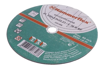 Круг отрезной HAMMER 230х2х22 упак. 25 шт. купить в Ижевске