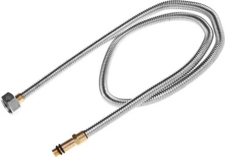 Подводка ЗУБР &quot;ЭКСПЕРТ&quot; сильфонная из нержавеющей стали, для смесителя, удлиненная, г/ш (гайка-штуцер), 1/2&quot;, 1,0м 51013-100 купить в Ижевске