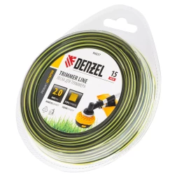 Леска для триммера двухкомпонентная квадратная, 2,0мм х 15м, блистер SkyCutter Denzel 96837