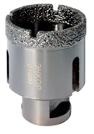 Коронка алмазная по керамограниту D 48 мм для УШМ сух. рез Энкор 48311 купить в Ижевске