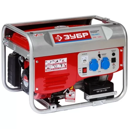 Электростанция ЗУБР бензиновая, 4-х тактная, ручной и электрический пуск, 220/12В, 3500Вт ЗЭСБ-3500-Э купить в Ижевске