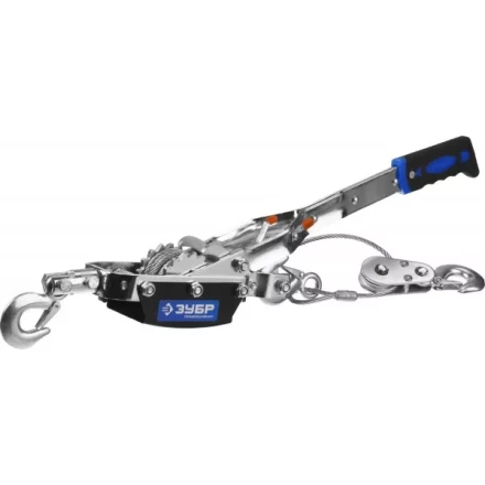 Лебедка ручная рычажная ЗУБР &quot;ПРОФЕССИОНАЛ&quot;, тросовая, 4 т, 3 м, в сумке 43105-4-K купить в Ижевске