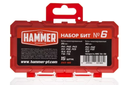 Набор бит HAMMER 203-186 купить в Ижевске