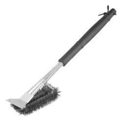 Щетка для чистки гриля 46,5 см, 2 в 1 (щетка, скребок), Camping// Palisad 69702