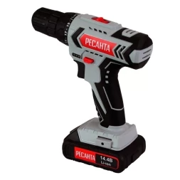 Дрель-шуруповерт аккумуляторная Ресанта ДА-14-2Л 75/14/3