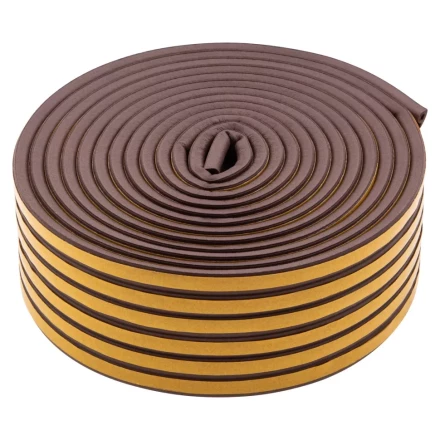 Уплотнитель резиновый, 24 м, профиль &quot;P&quot;, коричневый Сибртех 88902 купить в Ижевске