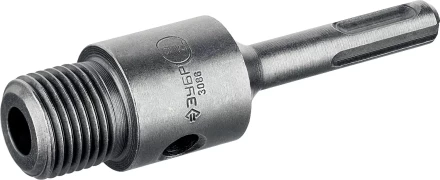 Державка ЗУБР &quot;МАСТЕР&quot; для бур. коронки с хвостовиком SDS Plus. L-100мм,резьба М22,конусное крепление центрир сверла 29187-100 купить в Ижевске